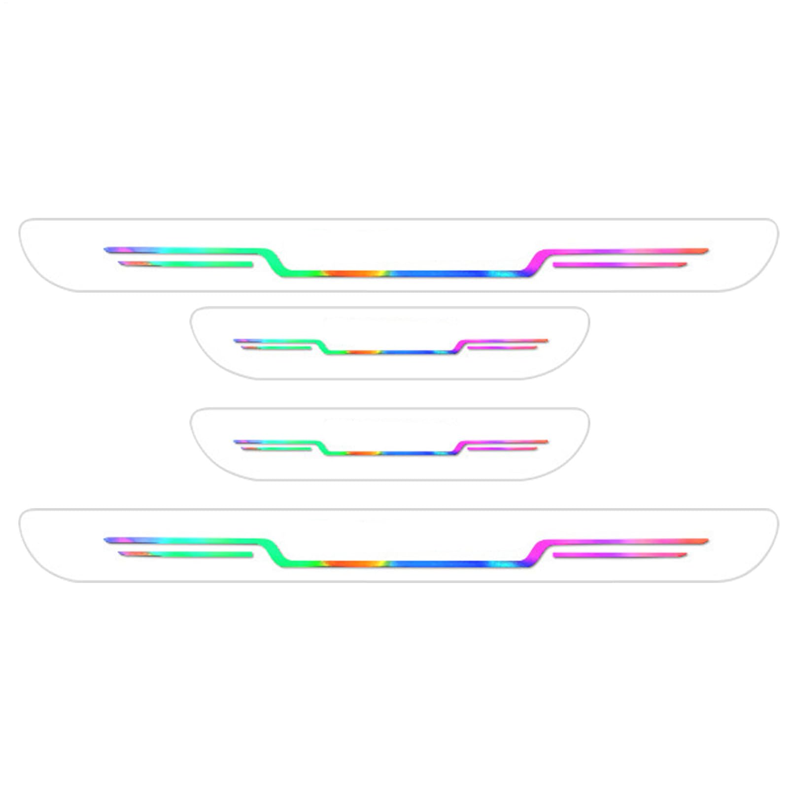 Türschwelle Beschützer Strip - Türschwelle Guards |, Farbenfrohe schützende Anti-Kratzer-4-fach-Autoaufkleber für automatische Stufen-LKW-Fahrzeugeschutzdekoration Türschwelle Beschützer Strip - Türschwelle Guards |, Farbenfrohe schützende Anti-Kratzer-4-fach-Autoaufkleber für automatische Stufen-LKW-Fahrzeugeschutzdekoration von Generisch