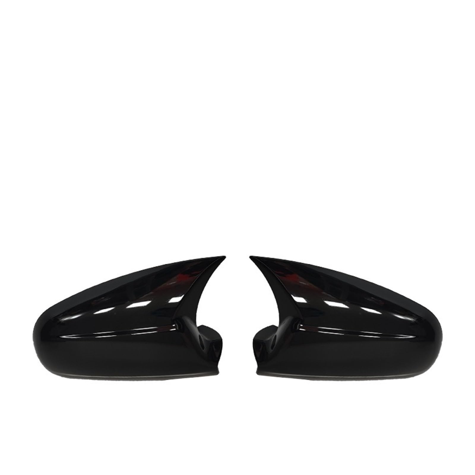 Türspiegelabdeckung Für Honda Für Civic 8th Gen 1996-2001 2 Stück Rückspiegel Abdeckung Kappe Carbon Schwarz(Bright black) von Generisch