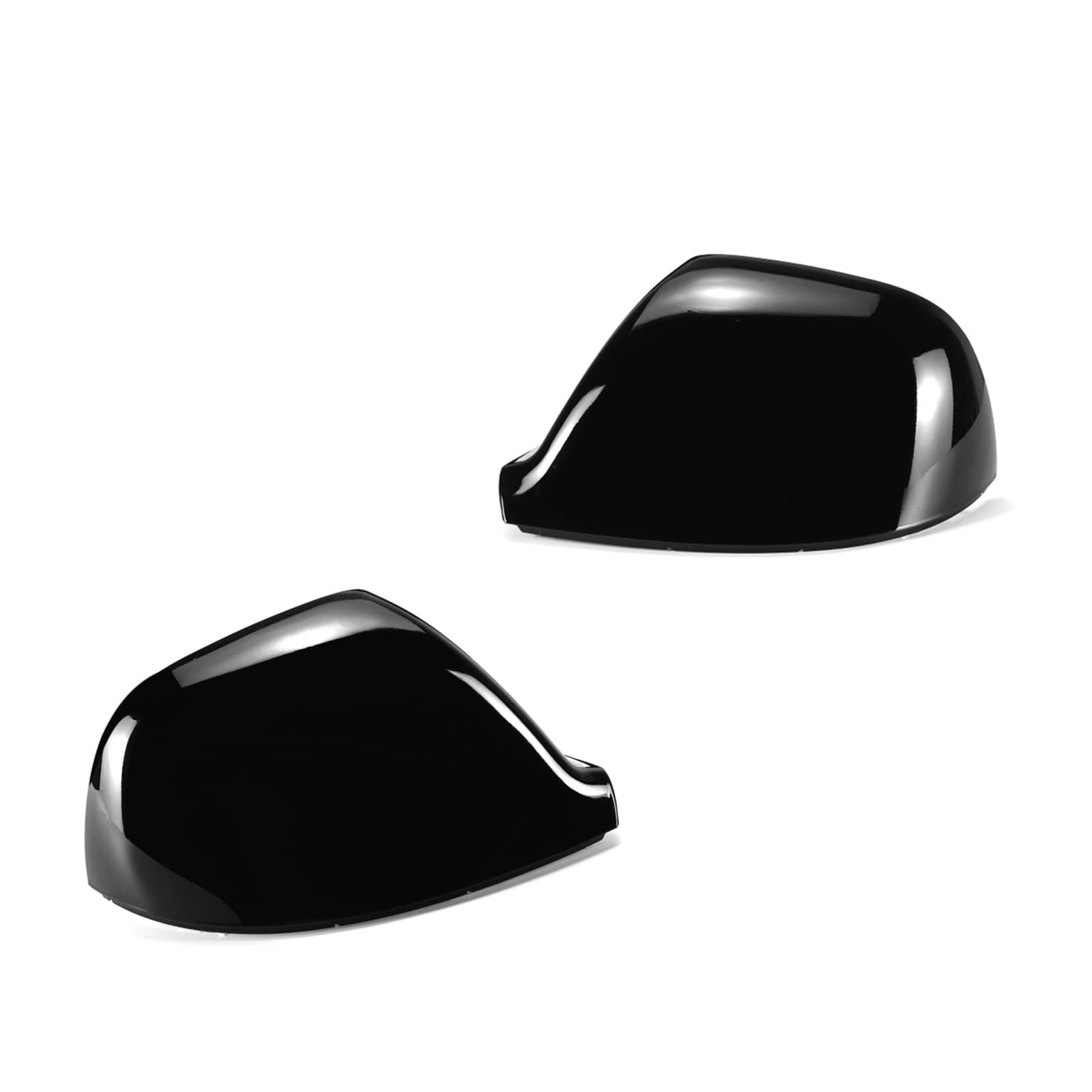 Türspiegelabdeckung Für VW Für Amarok V6 2H S1 S6 S7 2011 2020 Links Rechts Rück Seite Flügel Spiegel Ersatz Abdeckung(Glossy Black) von Generisch