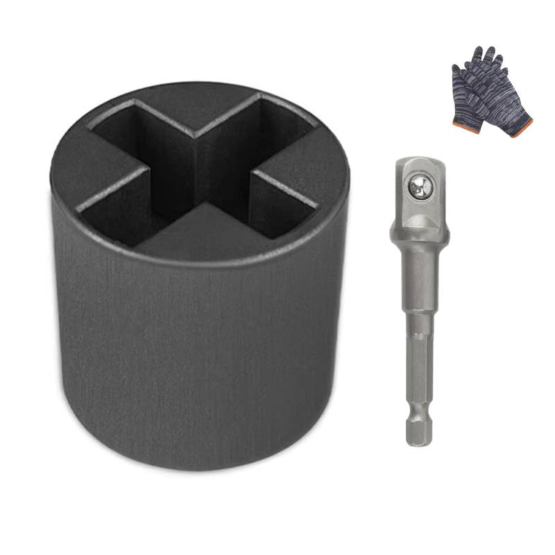 Universal-Wagenheber-Steckschlüssel-Adapter für Handbohrmaschinen, Scherenwagenheber-Steckschlüssel-Bohrer-Adapter, Wagenheber-Steckschlüssel-AdapterBit (A) von Generisch