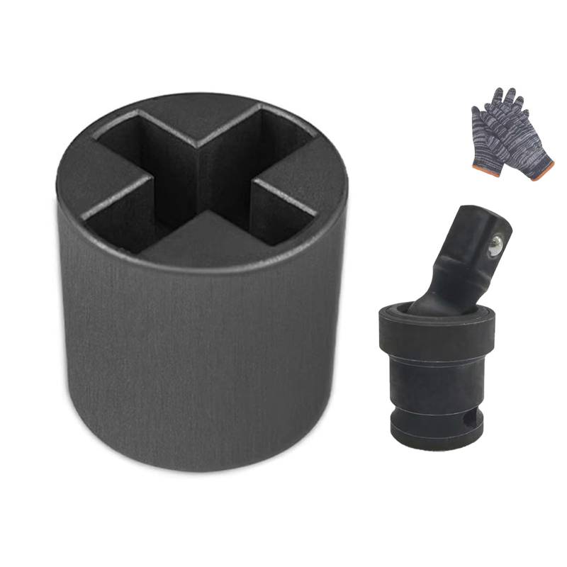 Universal-Wagenheber-Steckschlüssel-Adapter für Handbohrmaschinen, Scherenwagenheber-Steckschlüssel-Bohrer-Adapter, Wagenheber-Steckschlüssel-AdapterBit (B) von Generisch