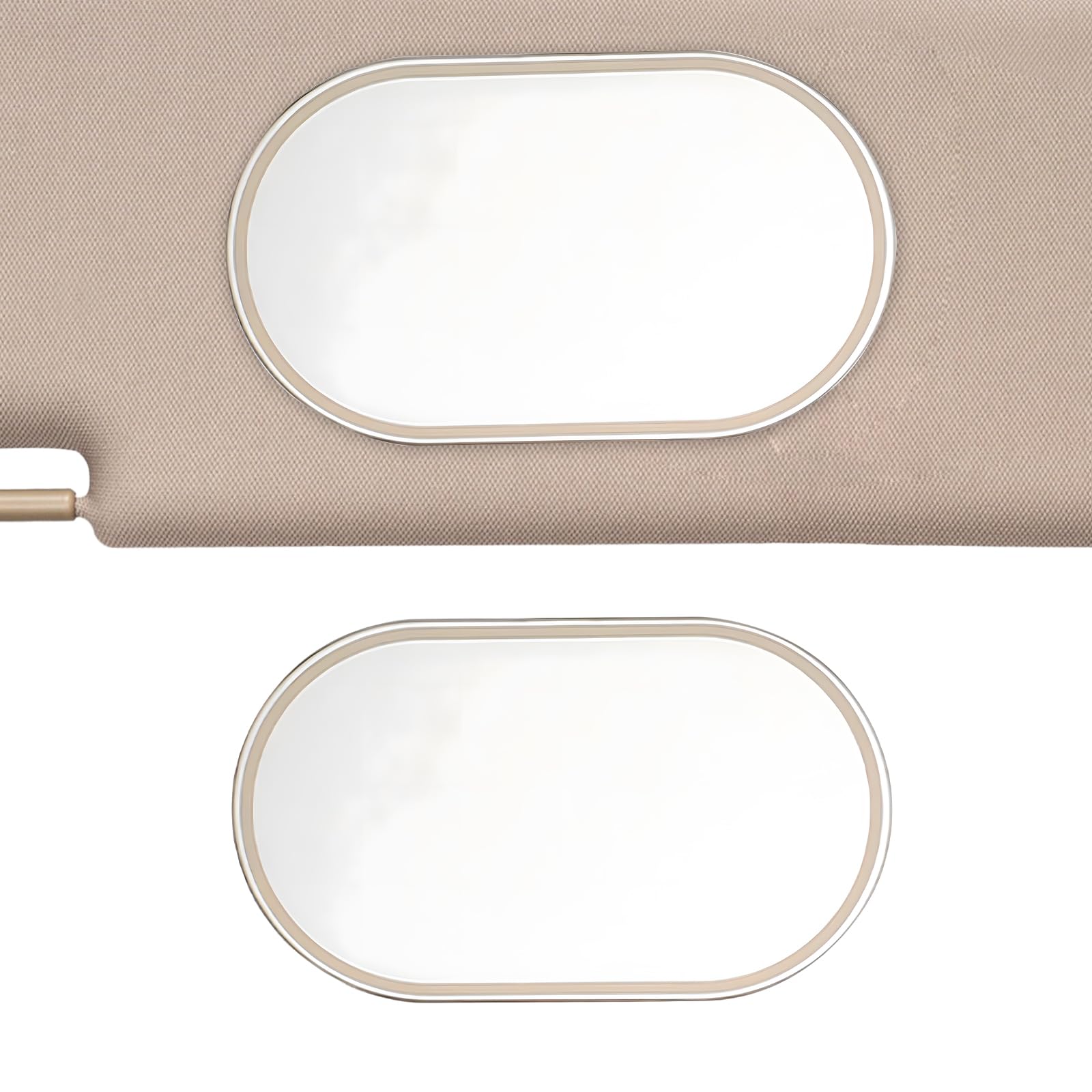 Sonnenblende Spiegel Auto – 6,5×11 cm Edelstahl Kosmetikspiegel – Befestigung mit Rückenkleber für Make-up unterwegs Sonnenblende Spiegel Auto – 6,5×11 cm Edelstahl Kosmetikspiegel – Befestigung mit Rückenkleber für Make-up unterwegs von Generisch