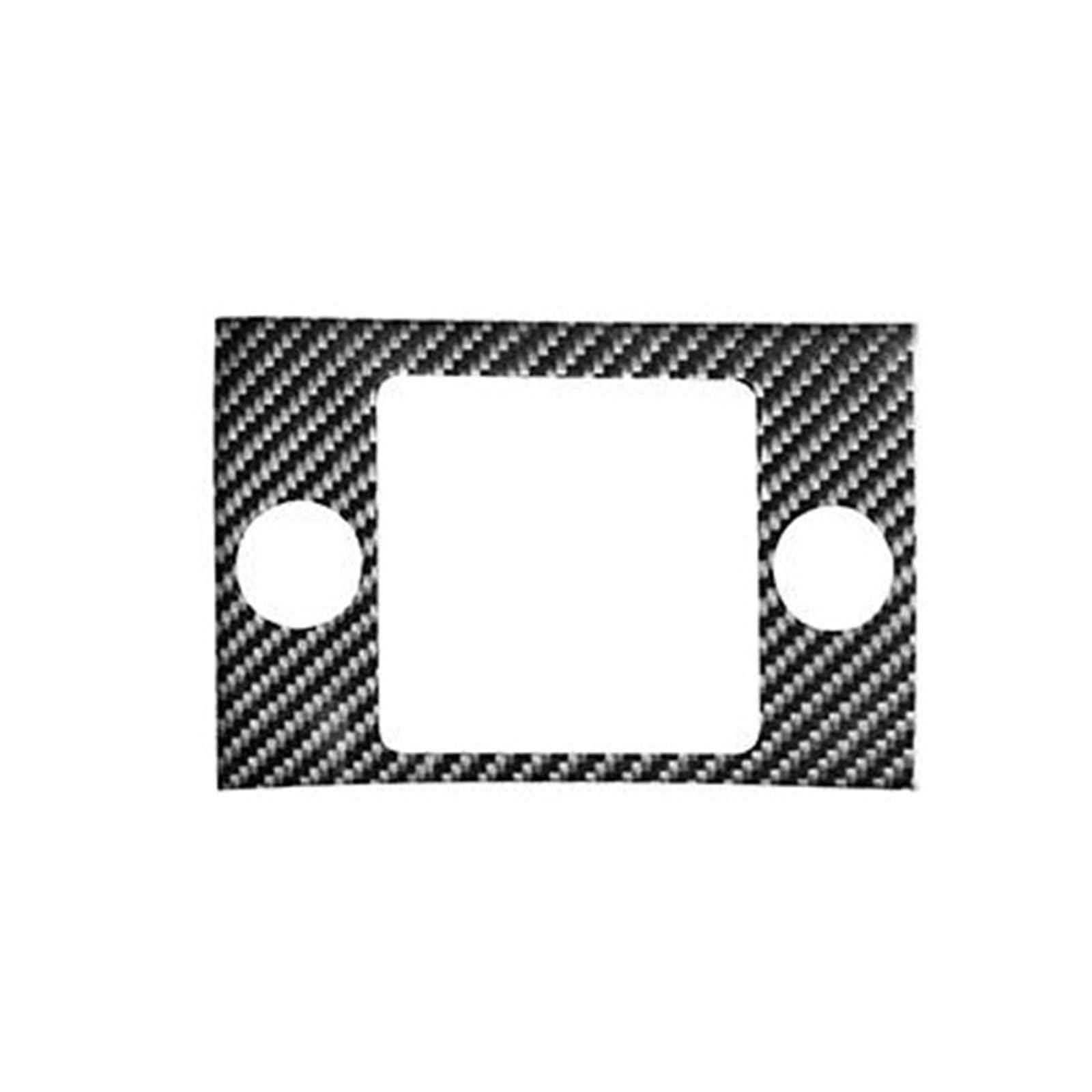 Universelles Zierset für die Mittelkonsole im Auto Auto-Center-Aufkleber für Zigarettenanzünder-Panel, Carbon-Look, Innenzubehör für Discovery 4 2010–2016(Carbon Black) von Generisch
