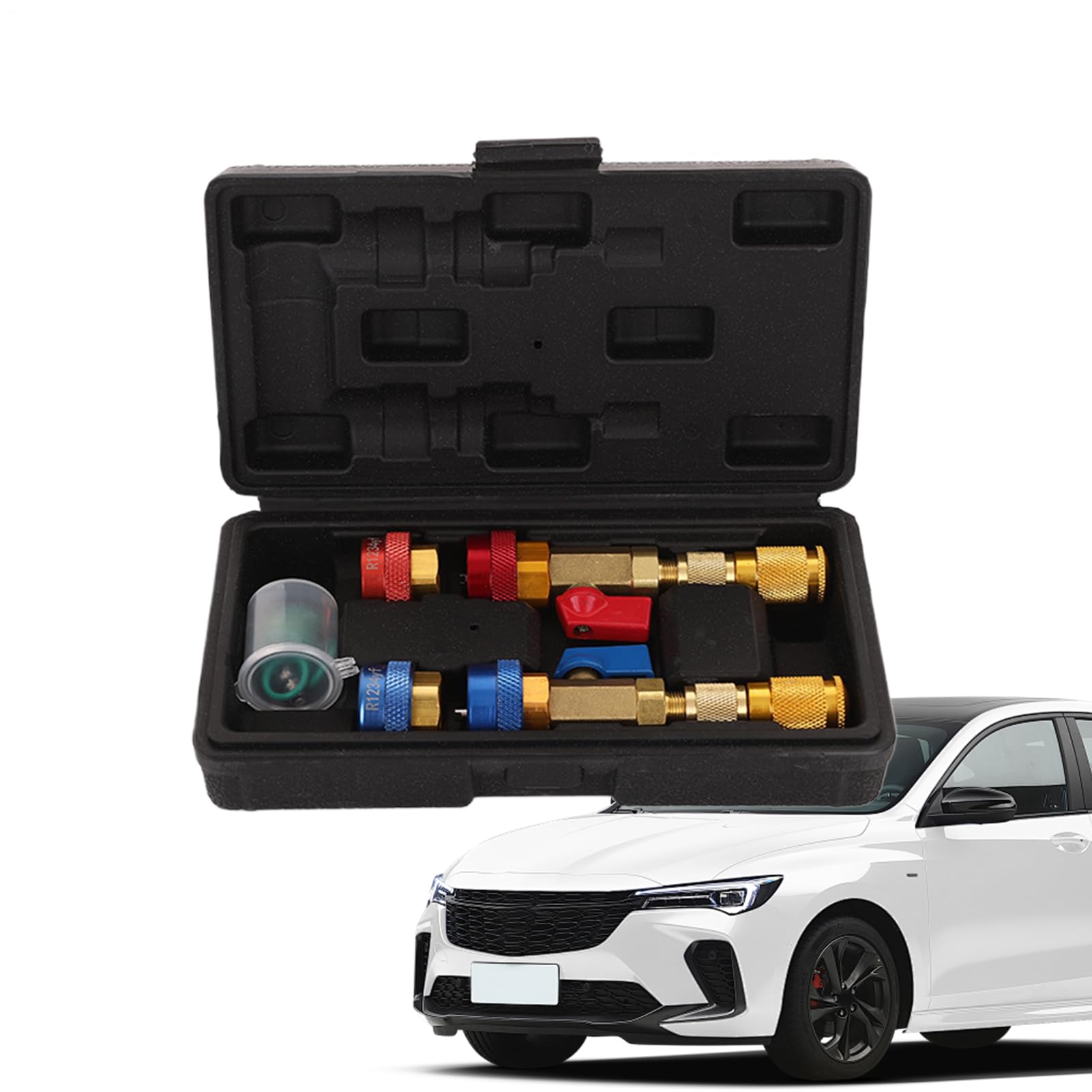 Ventilkern-Werkzeug | Automobil-Ventilkernentferner, Installateur Werkzeug-Set, tragbares Anti-Rutsch-Reparaturset, AC-System-Installateur Set für Fahrer, LKW, Motorrad Ventilkern-Werkzeug | Automobil-Ventilkernentferner, Installateur Werkzeug-Set, tragbares Anti-Rutsch-Reparaturset, AC-System-Installateur Set für Fahrer, LKW, Motorrad von Generisch