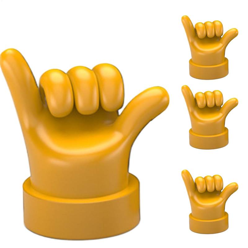 Ventilschaftkappe aus Gummi, Mittelfinger-Ventilschaftkappe, 4 Stück Ventilkappen Reifen Mittelfinger Vorbaukappen, Gummi-Reifenkappen, lustige Dichtungs-Luftkappen für PKW und LKW von Generisch