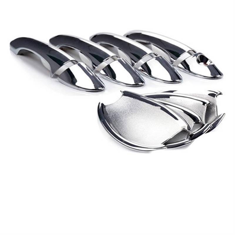 Verkleidung der Außentürgriffabdeckung Für VW für Passat CC Chrom Außentürgriffe Abdeckungen Chrom Styling Auto Zubehör Aufkleber Auto Styling(Handle and Bowl) von Generisch