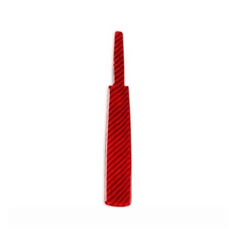 Verkleidung der Mittelkonsole im Auto Auto Handbremse Griff Panel Abdeckung Trim Aufkleber Innen Zubehör Carbon Look Dekoration Für Fiesta 2011-2019(Carbon Red) von Generisch