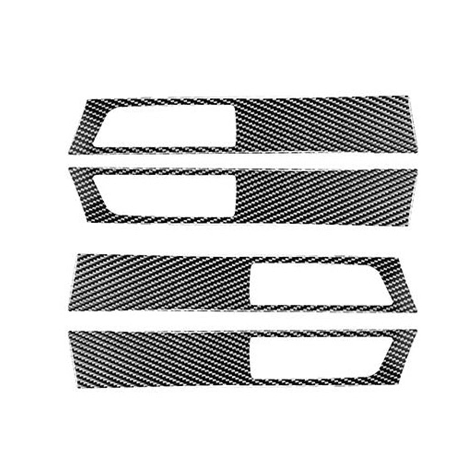 Verkleidung der Mittelkonsole im Auto Auto Innentür Griff Rahmen Panel Trim Abdeckung Aufkleber Zubehör Für Discovery 4 2010-2016(Carbon Black) von Generisch