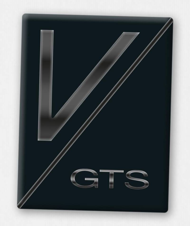Vespa Emblem - Front-Emblem für Vespa Piaggio Kaskade - 3D-Doming Aufkleber von V.Sticker.com - VP-053 V-GTS von Generisch