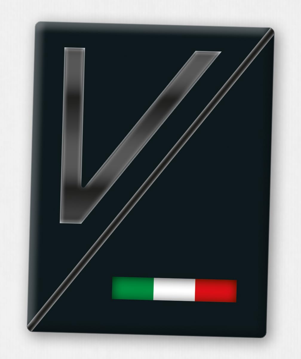 Vespa Emblem - Front-Emblem für Vespa Piaggio Kaskade - 3D-Doming Aufkleber von V.Sticker.com - VP-098 V-Italia Vespa Emblem - Front-Emblem für Vespa Piaggio Kaskade - 3D-Doming Aufkleber von V.Sticker.com - VP-098 V-Italia von Generisch