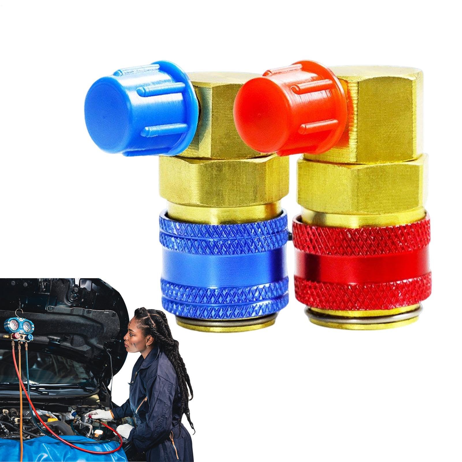Vielseitige AC -Schlauch -Koppler -Adapter - Schnellanschlusskit | Anfänger von Conditioning System Port Tools Anfänger Experten Fachleute, universelles Wartungszubehör für Kühlreparaturprojekte Vielseitige AC -Schlauch -Koppler -Adapter - Schnellanschlusskit | Anfänger von Conditioning System Port Tools Anfänger Experten Fachleute, universelles Wartungszubehör für Kühlreparaturprojekte von Generisch