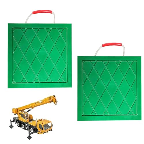 Wagenheber mit hoher Dichte, 2 Stück Gabelstapler-Ausleger-Pads für Wracker und Kranstabilisierung, 59,9 x 59,9 x 5,1 cm dicke, robuste, grüne Anhänger-Pads Wagenheber mit hoher Dichte, 2 Stück Gabelstapler-Ausleger-Pads für Wracker und Kranstabilisierung, 59,9 x 59,9 x 5,1 cm dicke, robuste, grüne Anhänger-Pads von Generisch