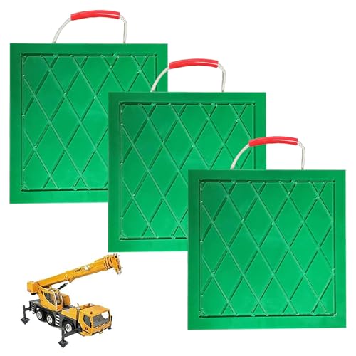 Wagenheber mit hoher Dichte – 3 Stück Gabelstapler-Ausleger-Stabilisator-Pads für Wrecker und Krananhänger, 59,9 x 59,9 x 5,1 cm, 3-9,9 cm dick, langlebiges grünes Design Wagenheber mit hoher Dichte – 3 Stück Gabelstapler-Ausleger-Stabilisator-Pads für Wrecker und Krananhänger, 59,9 x 59,9 x 5,1 cm, 3-9,9 cm dick, langlebiges grünes Design von Generisch