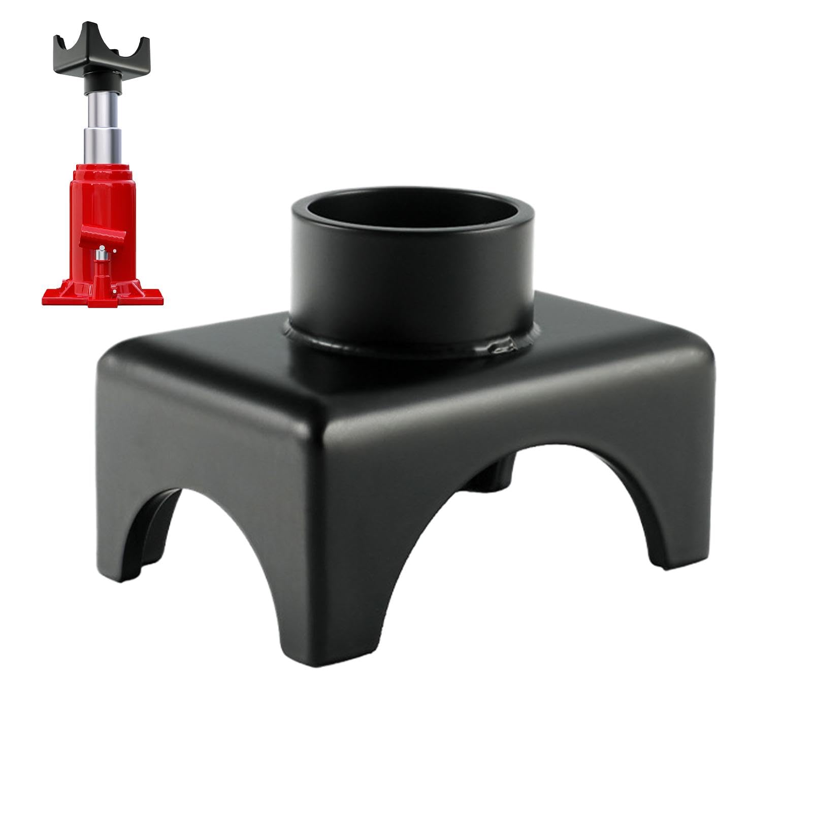Wagenheberschaft-Satteladapter | Achsenadapter 5.1 cm / 7.6 cm Stahlsatteladapter - Hebeachse Rohr Safe Jack Zubehör für Wagenheber von Generisch