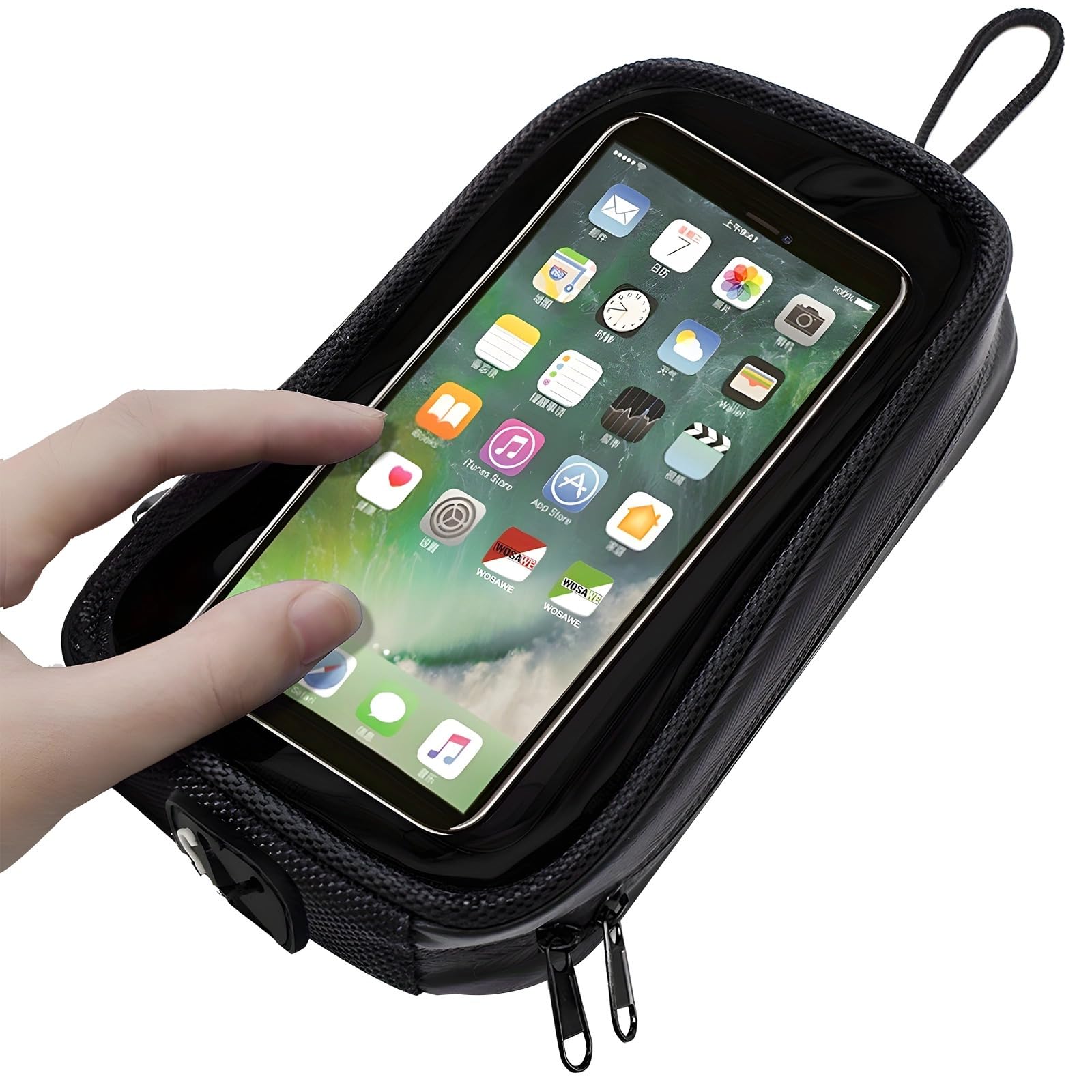Wasserdichte Motorrad-Tanktasche mit magnetischer Halterung, Touchscreen-Handyhalter für Navigation, passend für die meisten Motorräder und Roller Wasserdichte Motorrad-Tanktasche mit magnetischer Halterung, Touchscreen-Handyhalter für Navigation, passend für die meisten Motorräder und Roller von Generisch