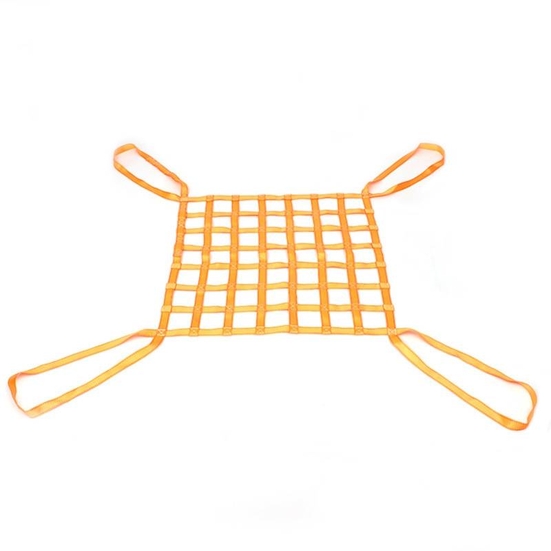 Webbing Net Load Securing Net - Lifting Net Straps - Cargo Lifting Nets - Load 0.3-3.5t Lifting Bag, Load and Unloading Garden Lifting Net Belts, Handling Belts, Outdoor Climbing Safety Net (4 x 4 von Generisch