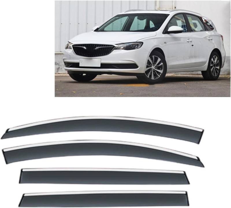 Windabweiser Für Buick Excelle GX 2018-2020 Fensterblenden Regenschutz Windows Regenschutz Deflektor Markise Schild Schutz Auto Regenschutz Auto Windabweiser von Generisch