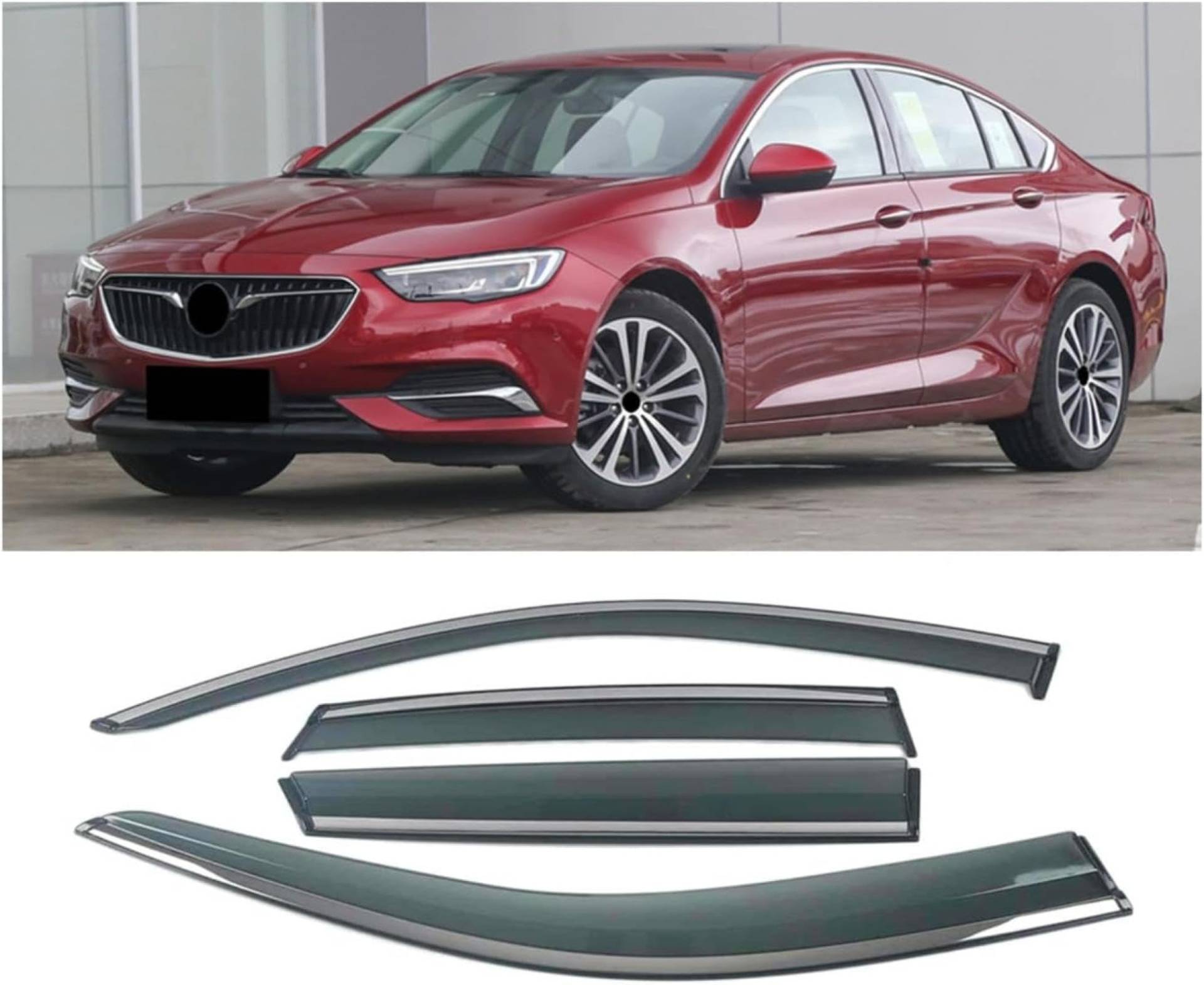 Windabweiser Für Buick Für Regal 1997-2021 Fensterblenden Regenschutz Windows Regenschutz Deflektor Markise Schild Schutz Auto Regenschutz Auto Windabweiser von Generisch