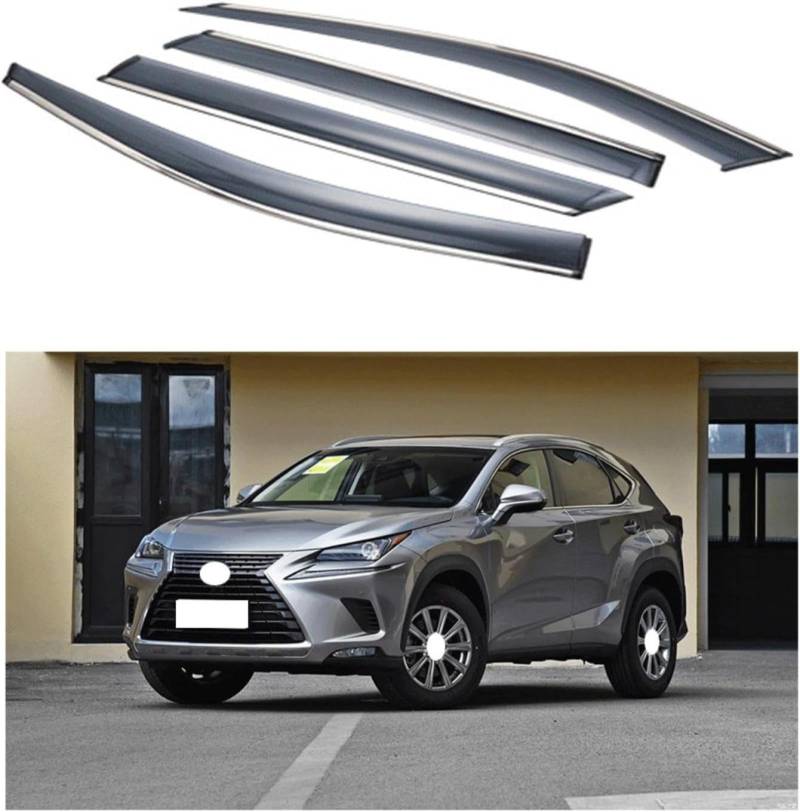 Windabweiser Für Lexus NX200T NX300H 2014-2016 Auto-Windabweiser Fensterblenden Fenster-Regenschutz Schild Auto-Regenschutz Fenster-Regenschutz Auto-Regenschutz von Generisch