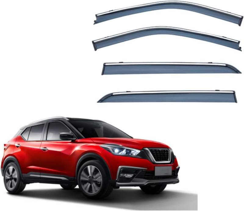 Windabweiser Für Nissan Kicks 2017-2022 Auto-Windabweiser Fensterblenden Fenster-Regenschutz Schild Auto-Regenschutz Fenster-Regenschutz Auto-Regenschutz von Generisch