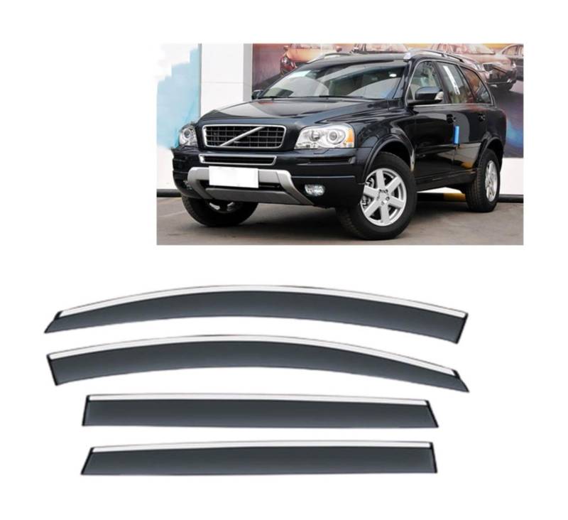 Windabweiser Für Volvo XC90 2006-2014 Car Comfort Windabweiser Windabweiser Regenabweiser Rauchabweiser von Generisch