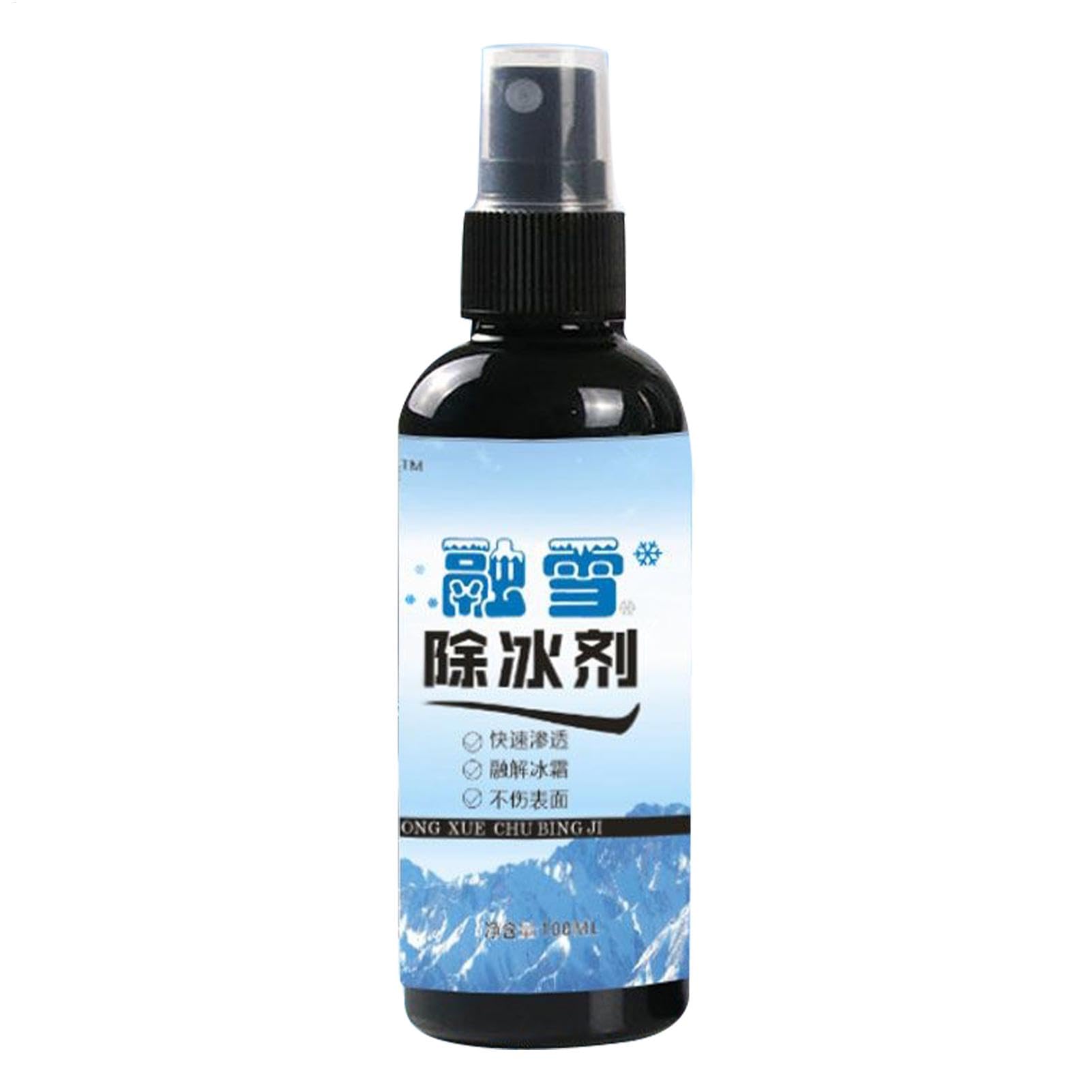 Windschutzscheiben-Entfroster-Spray, 100 ml Defogger-Flüssigkeit, Auto-Windschutzscheiben-Zubehör, Mehrzweck-Enteisungsspray, schnell schmelzendes Eis, Frost-Schneefahrzeuge, Eisschmelzspray für Windschutzscheiben-Entfroster-Spray, 100 ml Defogger-Flüssigkeit, Auto-Windschutzscheiben-Zubehör, Mehrzweck-Enteisungsspray, schnell schmelzendes Eis, Frost-Schneefahrzeuge, Eisschmelzspray für von Generisch