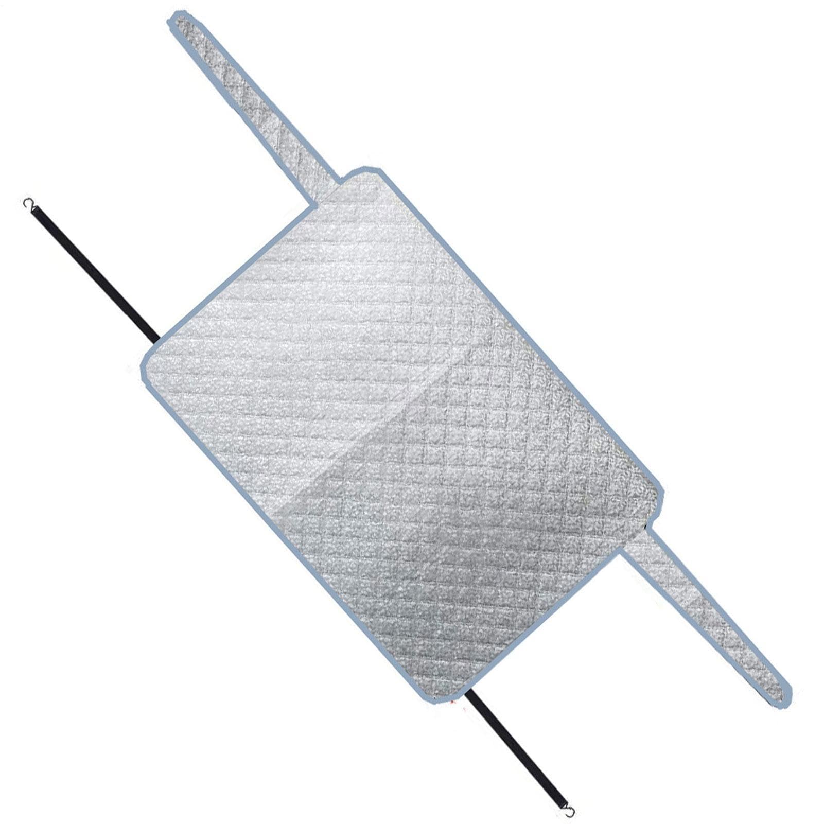Winter-Windschutzscheiben-Schneeabdeckung, hintere Autoabdeckung mit Aluminiumfolienfutter, 2-lagiger Windschutzscheibenschutz, magnetische Schneeabdeckung für jedes Wetter, einfache Hakeninstallation Winter-Windschutzscheiben-Schneeabdeckung, hintere Autoabdeckung mit Aluminiumfolienfutter, 2-lagiger Windschutzscheibenschutz, magnetische Schneeabdeckung für jedes Wetter, einfache Hakeninstallation von Generisch