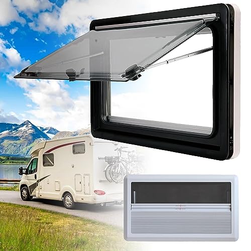 Wohnmobil-Ersatz-Fenster mit integriertem Rollo und Sichtschutz für Wohnmobile und Anhänger, inklusive Montagezubehör Wohnmobil-Ersatz-Fenster mit integriertem Rollo und Sichtschutz für Wohnmobile und Anhänger, inklusive Montagezubehör von Generisch