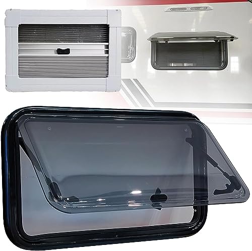 Wohnmobil-Fenster mit Markisenblende und Jalousie aus Aluminiumlegierung, abgerundetes Acrylglas für verbesserte Belüftung und Privatsphäre in Campern und Wohnwagen Wohnmobil-Fenster mit Markisenblende und Jalousie aus Aluminiumlegierung, abgerundetes Acrylglas für verbesserte Belüftung und Privatsphäre in Campern und Wohnwagen von Generisch