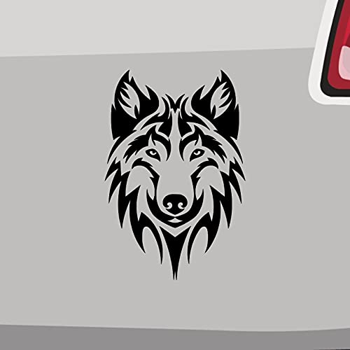 Wolf Tuning Aufkleber Racing Auto Treffen Werwolf Tribal Tattoo Eco Decal JDM in 6 Größen und 21 Farben von generisch