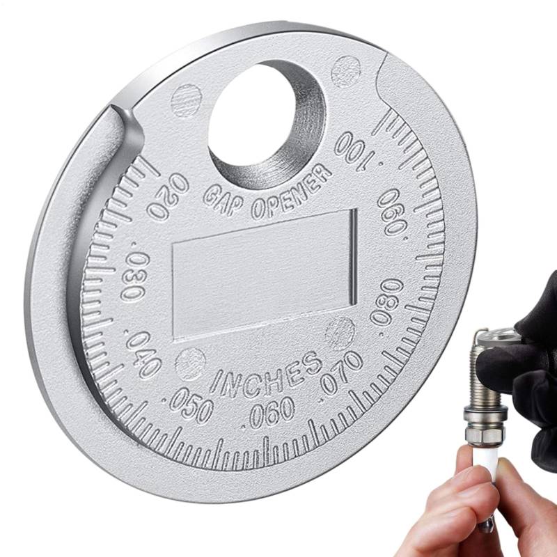 Zündkerzen Gapper - 0,6-2,4 mm Zündkerzenmesswerkzeug | Plugs Gaping Tool | Münztester-Tester Metall-Autozubehör für Motorrad, Automobile und LKW von Generisch