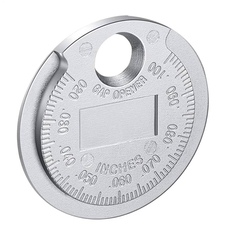Zündkerzen Gapper - Metall Zündkerzen Gap Tool | Einstellungsinstrument GAPPER SKALED von 0,6 bis 2,4 mm | Rostbeständige Münztester-Tester Metall-Autozubehör für Motorrad, Automobile und LKW von Generisch