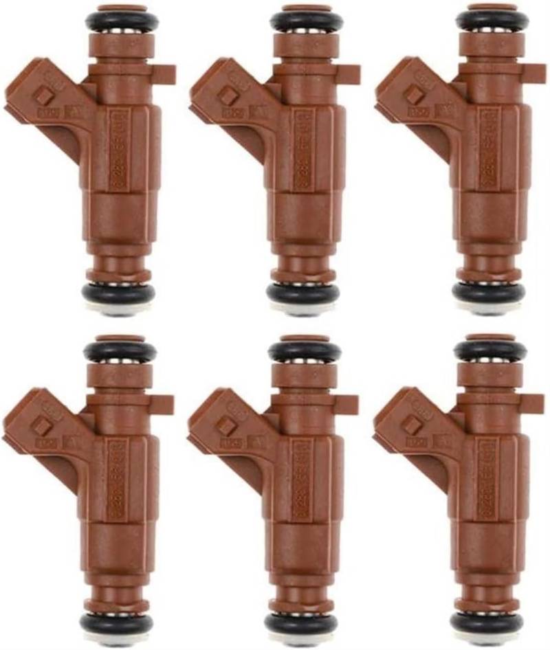 injector nozzles 0280156016 280156016 1130780249 Kraftstoffeinspritzdüse Für Mercedes Für Benz CLK320 2003 3.2L V6 CLK500 5.0L V8 S500 S430 G500 ML350 E500 E320 E430(6 Pcs) von Generisch