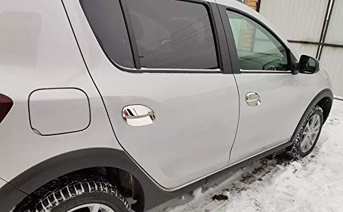 Für Renault Duster Dacia Duster 2018–2020 Zubehör Chrom-Türschüssel-Abdeckung, 4 Stück YGAODWQ von Genetics