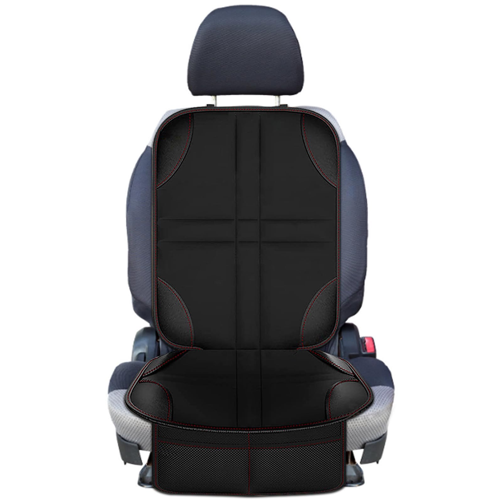 Gentpovth Kindersitzunterlage, rutschfest Wasserabweisender Autositzschoner, für Textil und Ledersitze, Universell Sitzschoner Auto Kindersitz, Isofix geeigneter Sitzschoner für alle Kindersitze Gentpovth Kindersitzunterlage, rutschfest Wasserabweisender Autositzschoner, für Textil und Ledersitze, Universell Sitzschoner Auto Kindersitz, Isofix geeigneter Sitzschoner für alle Kindersitze von Gentpovth