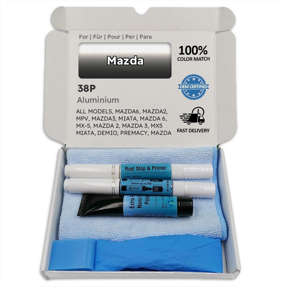 Genuine Colors Lackstift ALUMINIUM 38P für Mazda Silber MAZDA6 MAZDA2 MPV MAZDA3 MIATA 6 MX-5 2 3 MX5 DEMIO PREMACY 5 MAZDA5 ATENZA BT-50 CX-9 CX-5 SPORT CX-7 RX8 RX-8 AXELA WAGON BIANTE VERISA MAZDAS Genuine Colors Lackstift ALUMINIUM 38P für Mazda Silber MAZDA6 MAZDA2 MPV MAZDA3 MIATA 6 MX-5 2 3 MX5 DEMIO PREMACY 5 MAZDA5 ATENZA BT-50 CX-9 CX-5 SPORT CX-7 RX8 RX-8 AXELA WAGON BIANTE VERISA MAZDAS von Genuine Colors