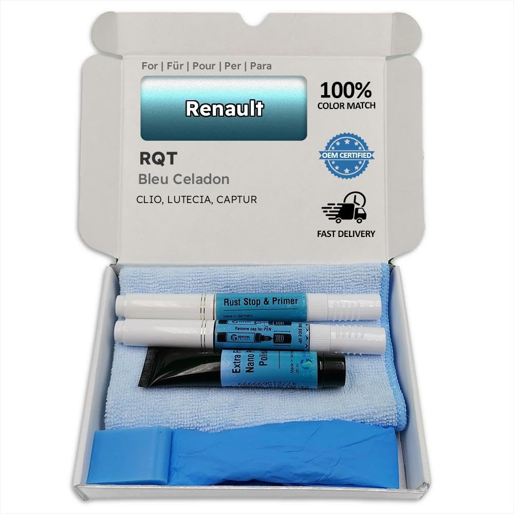 Genuine Colors Lackstift BLEU CELADON RQT für Renault Blau CLIO LUTECIA CAPTUR Genuine Colors Lackstift BLEU CELADON RQT für Renault Blau CLIO LUTECIA CAPTUR von Genuine Colors