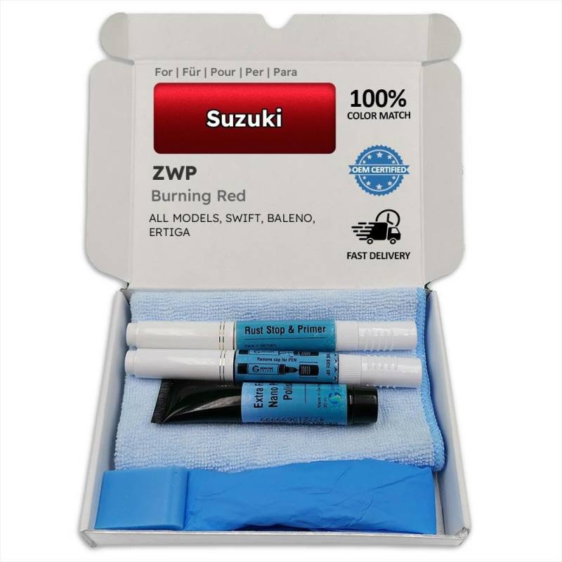 Genuine Colors Lackstift BURNING RED ZWP für Suzuki Rot SWIFT BALENO ERTIGA von Genuine Colors