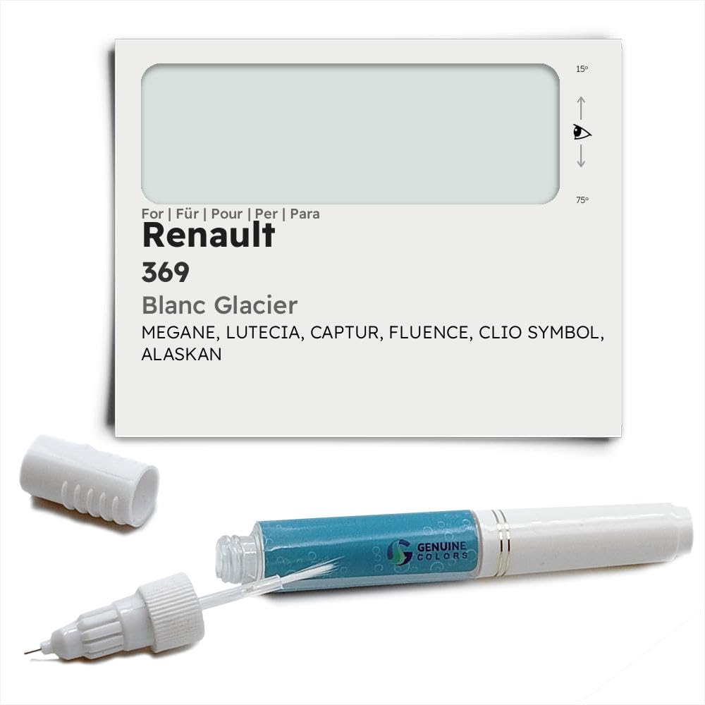 Genuine Colors Lackstift Blanc Glacier 369 für Renault Silber Megane LUTECIA CAPTUR Fluence CLIO Symbol Alaskan Genuine Colors Lackstift Blanc Glacier 369 für Renault Silber Megane LUTECIA CAPTUR Fluence CLIO Symbol Alaskan von Genuine Colors