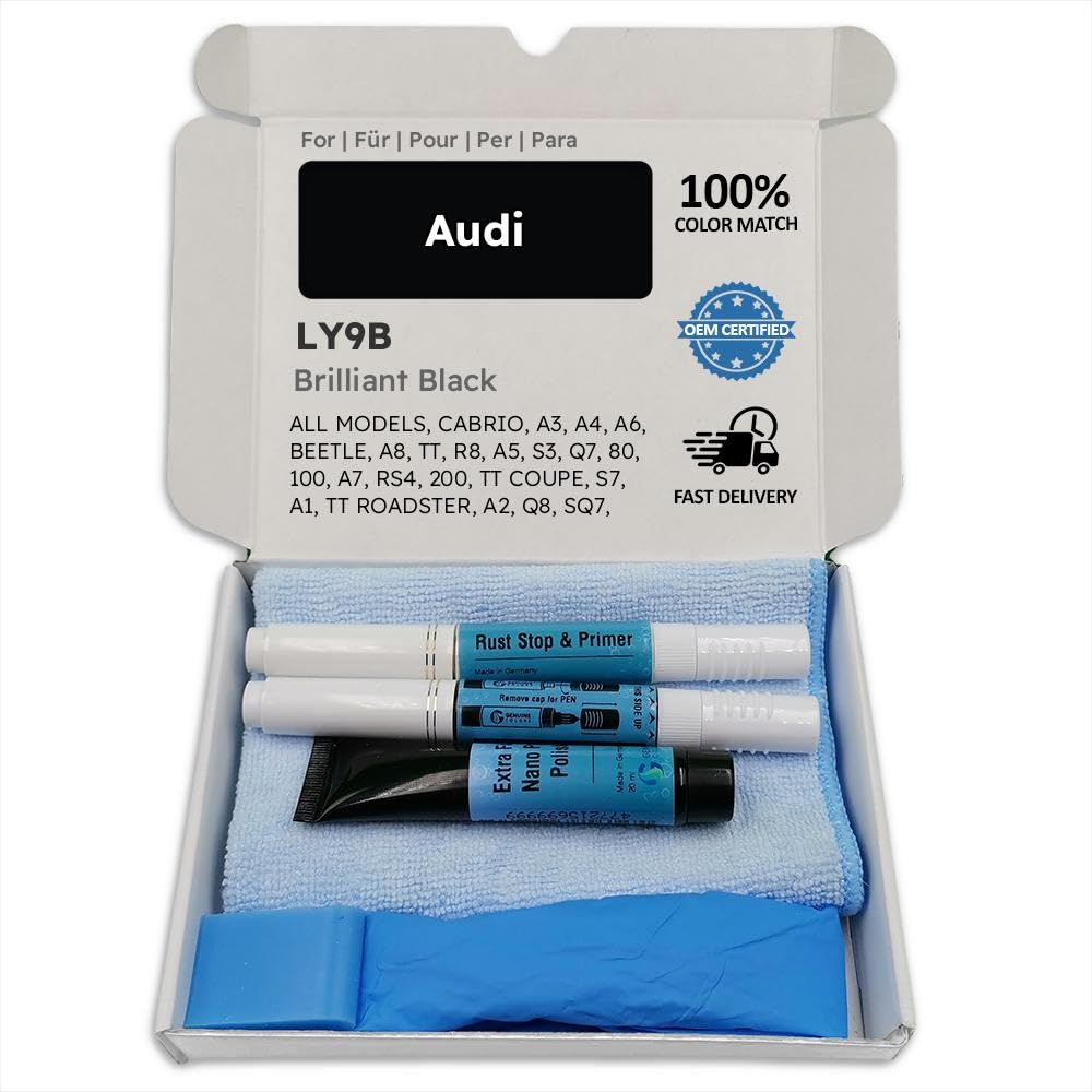 Genuine Colors Lackstift Brilliant Black LY9B für Audi Schwarz Cabrio A3 A4 A6 Beetle A8 TT R8 A5 S3 Q7 80 100 A7 RS4 200 Coupe S7 A1 Roadster A2 Q8 SQ7 SQ8 RSQ8 GT RS Genuine Colors Lackstift Brilliant Black LY9B für Audi Schwarz Cabrio A3 A4 A6 Beetle A8 TT R8 A5 S3 Q7 80 100 A7 RS4 200 Coupe S7 A1 Roadster A2 Q8 SQ7 SQ8 RSQ8 GT RS von Genuine Colors