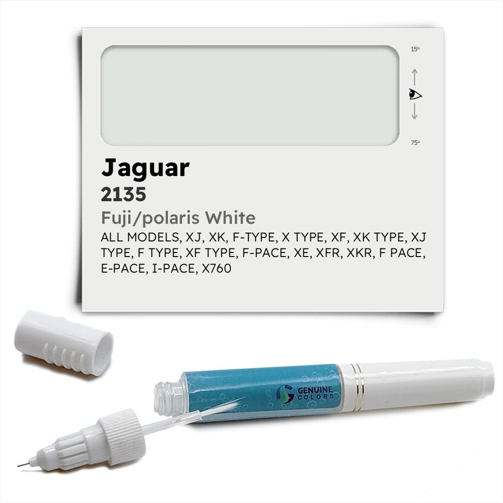 Genuine Colors Lackstift FUJI/POLARIS WHITE 2135 Kompatibel/Ersatz für Jaguar Weiß von Genuine Colors