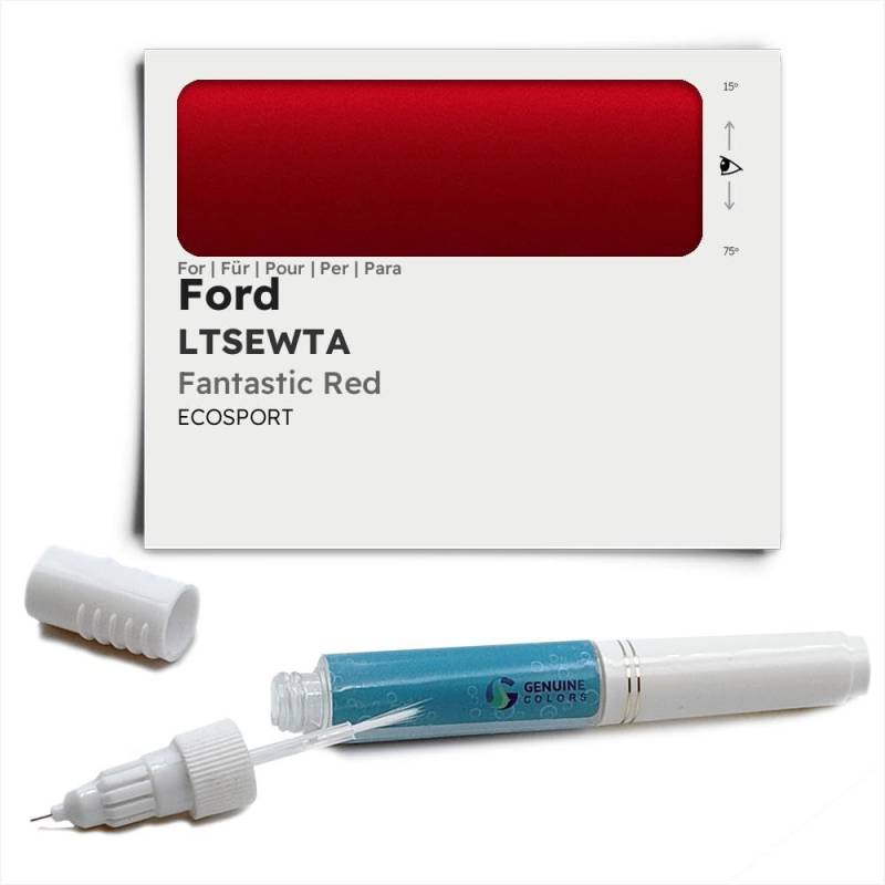 Genuine Colors Lackstift Fantastic RED LTSEWTA für Ford Rot ECOSPORT von Genuine Colors