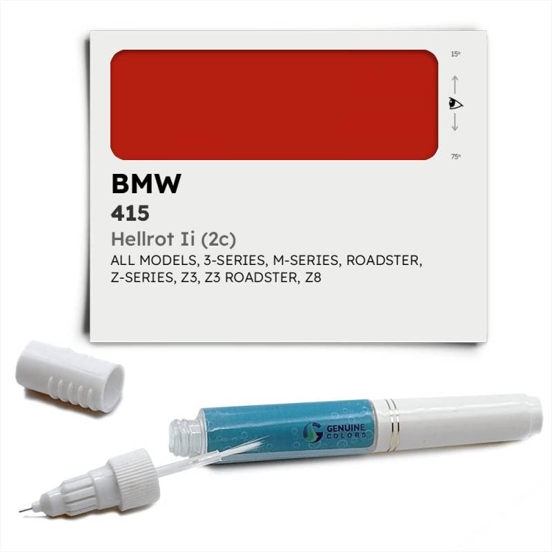 Genuine Colors Lackstift HELLROT II (2C) 415 Kompatibel/Ersatz für BMW Rot von Genuine Colors