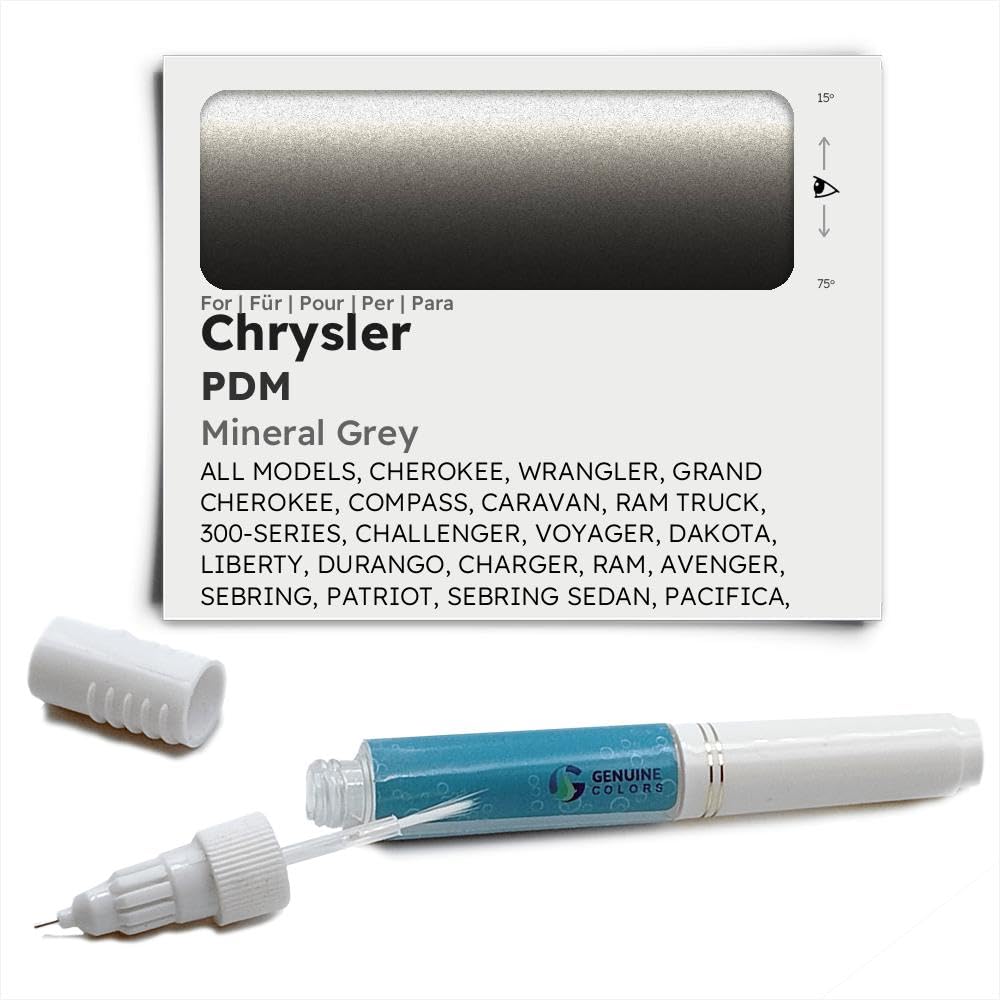 Genuine Colors Lackstift MINERAL GREY PDM für Chrysler Grau CHEROKEE WRANGLER GRAND COMPASS CARAVAN RAM TRUCK 300-SERIES CHALLENGER VOYAGER DAKOTA LIBERTY DURANGO CHARGER AVENGER SEBRING PATRIOT SEDAN Genuine Colors Lackstift MINERAL GREY PDM für Chrysler Grau CHEROKEE WRANGLER GRAND COMPASS CARAVAN RAM TRUCK 300-SERIES CHALLENGER VOYAGER DAKOTA LIBERTY DURANGO CHARGER AVENGER SEBRING PATRIOT SEDAN von Genuine Colors