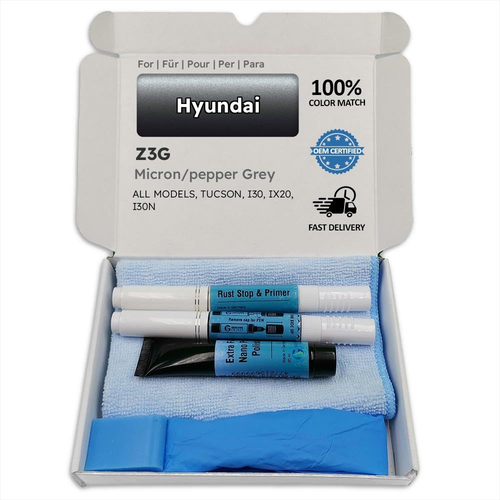 Genuine Colors Lackstift MICRON PEPPER GREY Z3G für Hyundai Grau TUCSON I30 IX20 I30N Genuine Colors Lackstift MICRON PEPPER GREY Z3G für Hyundai Grau TUCSON I30 IX20 I30N von Genuine Colors