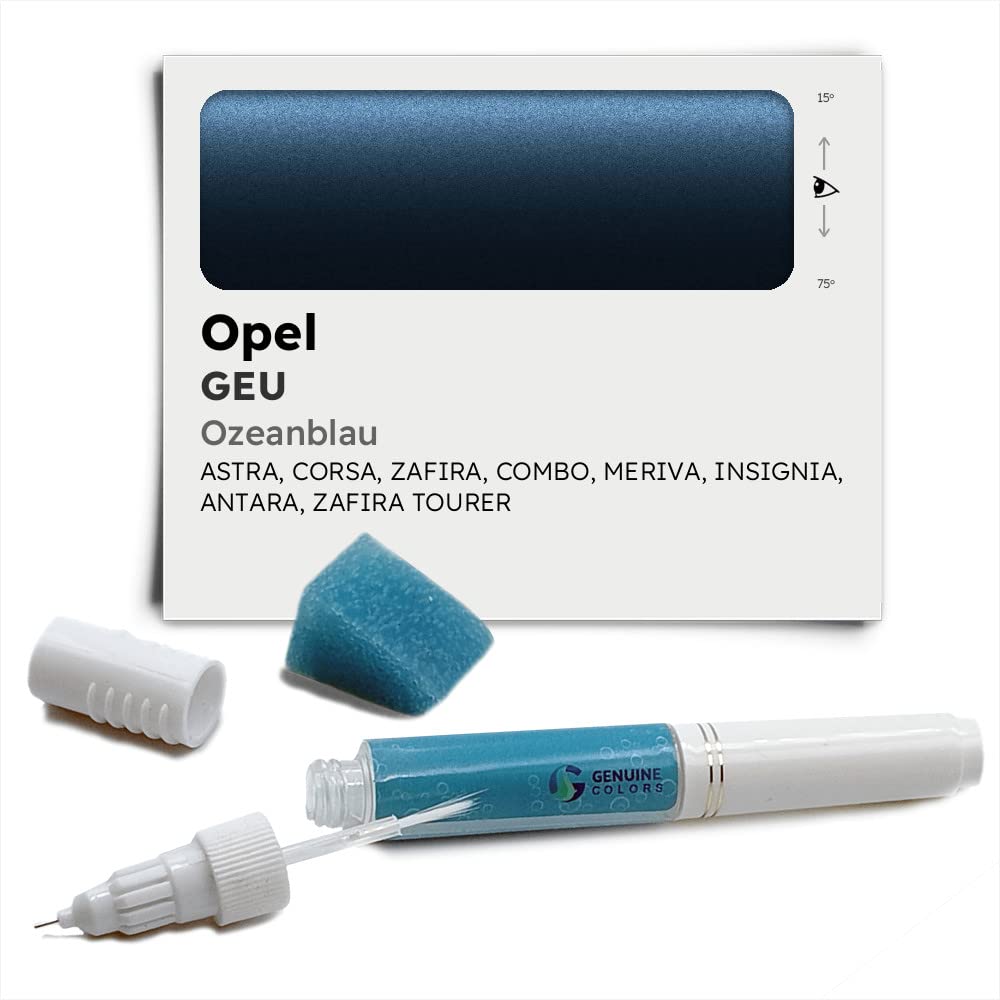 Genuine Colors Lackstift OZEANBLAU GEU Kompatibel/Ersatz für Opel Blau von Genuine Colors