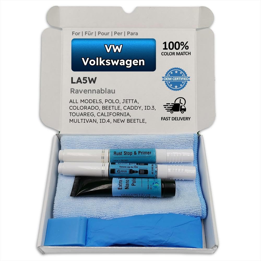 Genuine Colors Lackstift RAVENNABLAU LA5W für VW Volkswagen Blau POLO JETTA COLORADO BEETLE CADDY ID.3 TOUAREG CALIFORNIA MULTIVAN ID.4 NEW BORA T5 LUPO AMAROK TAXI TRAMPER CROSSPOLO FUN Genuine Colors Lackstift RAVENNABLAU LA5W für VW Volkswagen Blau POLO JETTA COLORADO BEETLE CADDY ID.3 TOUAREG CALIFORNIA MULTIVAN ID.4 NEW BORA T5 LUPO AMAROK TAXI TRAMPER CROSSPOLO FUN von Genuine Colors