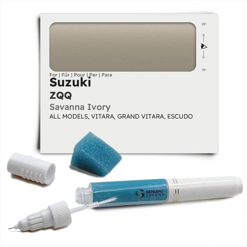 Genuine Colors Lackstift SAVANNA IVORY ZQQ für Suzuki Grau VITARA GRAND ESCUDO von Genuine Colors