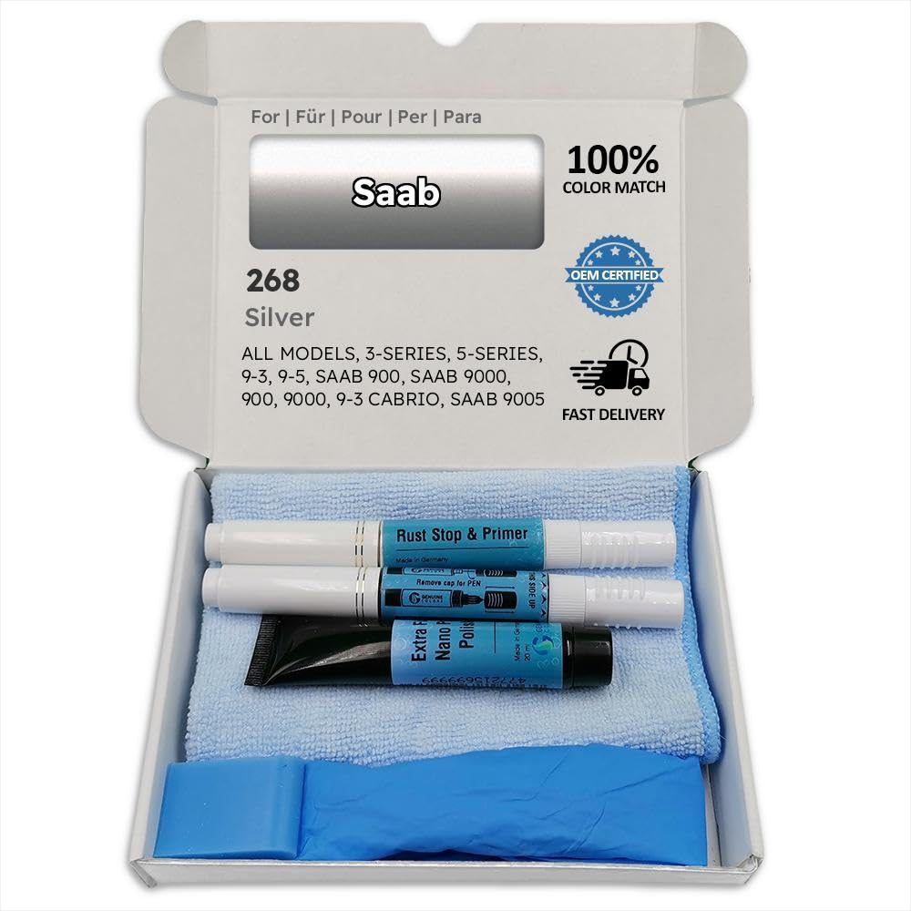 Genuine Colors Lackstift SILVER 268 für Saab Silber 3-SERIES 5-SERIES 9-3 9-5 900 9000 CABRIO 9005 Genuine Colors Lackstift SILVER 268 für Saab Silber 3-SERIES 5-SERIES 9-3 9-5 900 9000 CABRIO 9005 von Genuine Colors
