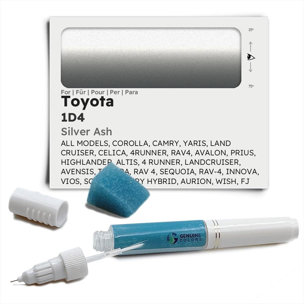 Genuine Colors Lackstift SILVER ASH 1D4 für Toyota Silber COROLLA CAMRY YARIS LAND CRUISER CELICA 4RUNNER RAV4 AVALON PRIUS HIGHLANDER ALTIS 4 RUNNER LANDCRUISER AVENSIS TUNDRA RAV SEQUOIA RAV-4 INNOV Genuine Colors Lackstift SILVER ASH 1D4 für Toyota Silber COROLLA CAMRY YARIS LAND CRUISER CELICA 4RUNNER RAV4 AVALON PRIUS HIGHLANDER ALTIS 4 RUNNER LANDCRUISER AVENSIS TUNDRA RAV SEQUOIA RAV-4 INNOV von Genuine Colors